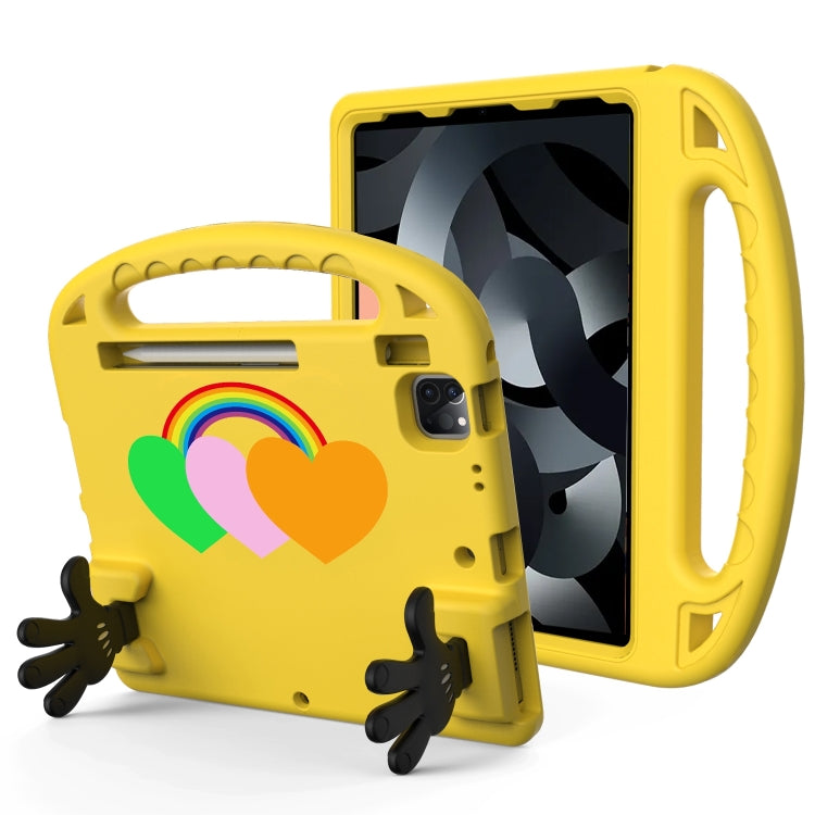 For iPad 2025 / 2022 Love Small Palm Holder EVA Tablet Case(Yellow) - iPad 2025 / 2022 Cases by buy2fix | Online Shopping UK | buy2fix
