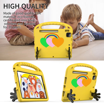 For iPad 2025 / 2022 Love Small Palm Holder EVA Tablet Case(Yellow) - iPad 2025 / 2022 Cases by buy2fix | Online Shopping UK | buy2fix