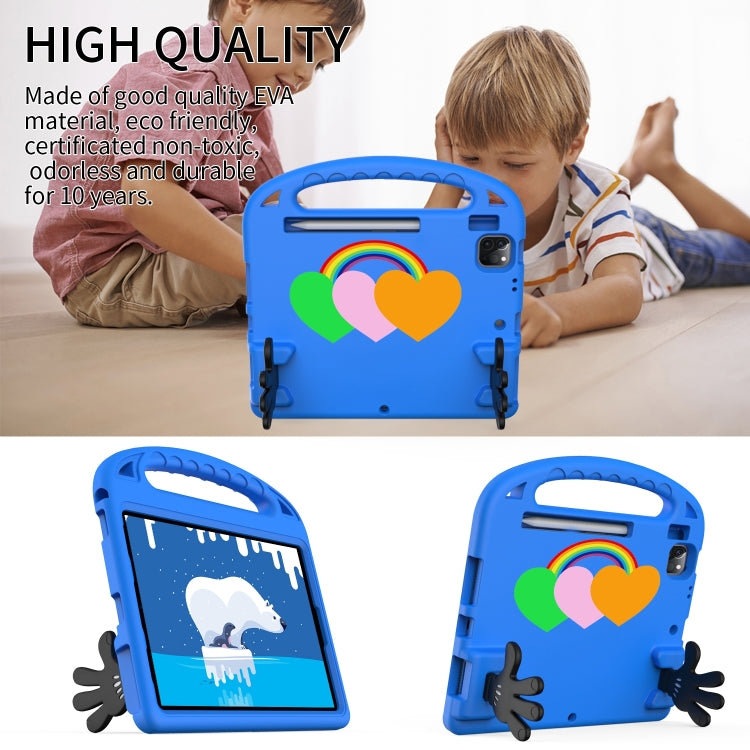 For iPad 2025 / 2022 Love Small Palm Holder EVA Tablet Case(Blue) - iPad 2025 / 2022 Cases by buy2fix | Online Shopping UK | buy2fix