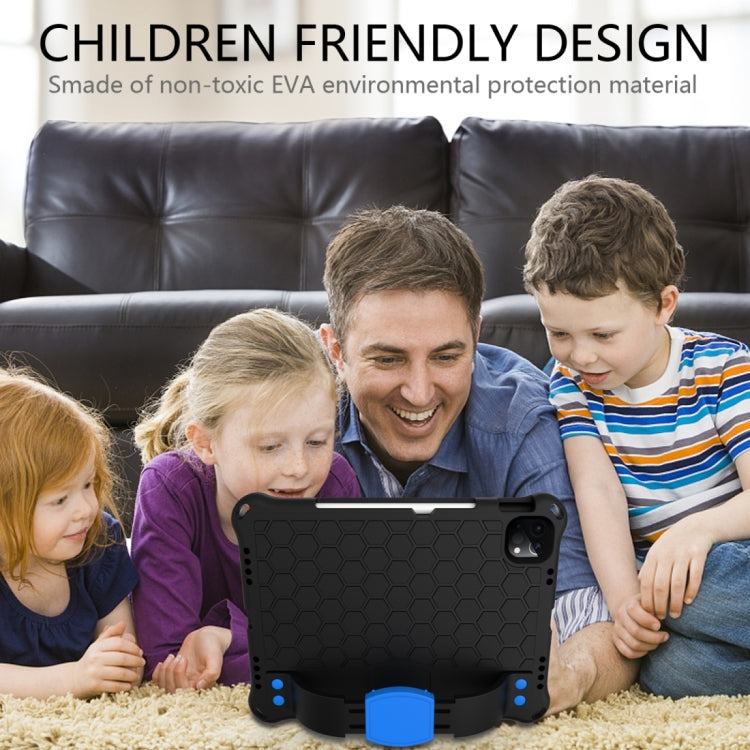 For iPad 2025 / 2022 Honeycomb Design EVA + PC Anti Falling Tablet Protective Case(Black Blue) - iPad 2025 / 2022 Cases by buy2fix | Online Shopping UK | buy2fix