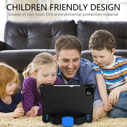 For iPad 2025 / 2022 Honeycomb Design EVA + PC Anti Falling Tablet Protective Case(Black Blue) - iPad 2025 / 2022 Cases by buy2fix | Online Shopping UK | buy2fix