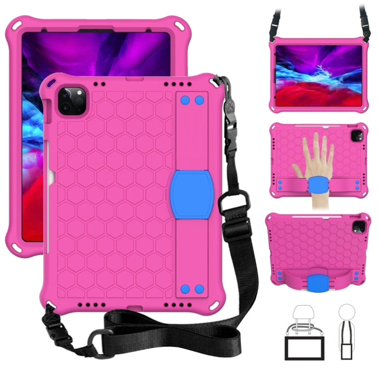 For iPad 2025 / 2022 Honeycomb Design EVA + PC Anti Falling Tablet Protective Case(Rose Red Blue) - iPad 2025 / 2022 Cases by buy2fix | Online Shopping UK | buy2fix