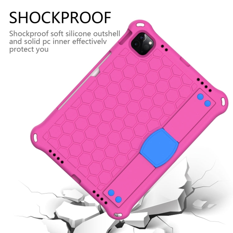 For iPad 2025 / 2022 Honeycomb Design EVA + PC Anti Falling Tablet Protective Case(Rose Red Blue) - iPad 2025 / 2022 Cases by buy2fix | Online Shopping UK | buy2fix