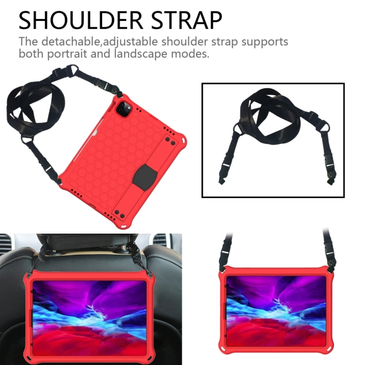 For iPad 2025 / 2022 Honeycomb Design EVA + PC Anti Falling Tablet Protective Case(Red Black) - iPad 2025 / 2022 Cases by buy2fix | Online Shopping UK | buy2fix