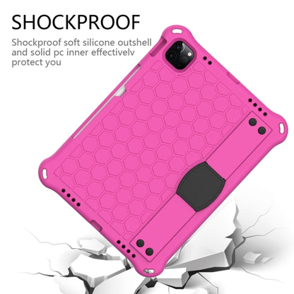 For iPad 2025 / 2022 Honeycomb Design EVA + PC Anti Falling Tablet Protective Case(Rose Red Black) - iPad 2025 / 2022 Cases by buy2fix | Online Shopping UK | buy2fix