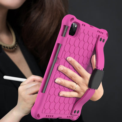 For iPad 2025 / 2022 Honeycomb Design EVA + PC Anti Falling Tablet Protective Case(Rose Red Black) - iPad 2025 / 2022 Cases by buy2fix | Online Shopping UK | buy2fix