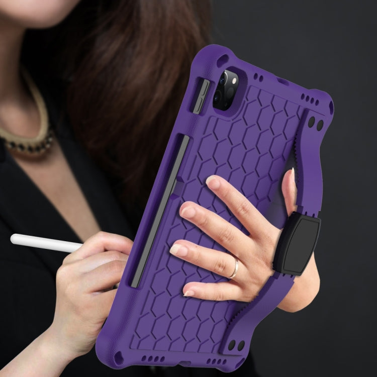 For iPad 2025 / 2022 Honeycomb Design EVA + PC Anti Falling Tablet Protective Case(Purple Black) - iPad 2025 / 2022 Cases by buy2fix | Online Shopping UK | buy2fix