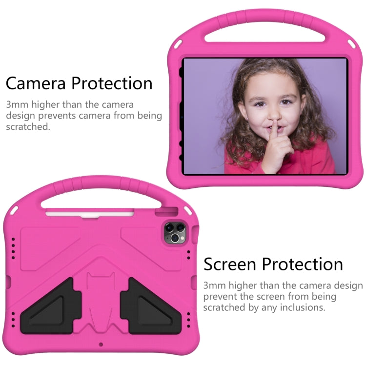 For iPad 2025 / 2022 EVA Anti Falling Tablet Protective Case with Holder(Rose Red) - iPad 2025 / 2022 Cases by buy2fix | Online Shopping UK | buy2fix