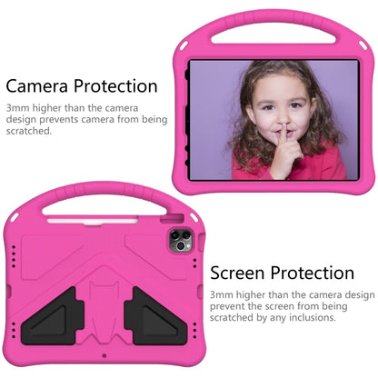For iPad 2025 / 2022 EVA Anti Falling Tablet Protective Case with Holder(Rose Red) - iPad 2025 / 2022 Cases by buy2fix | Online Shopping UK | buy2fix