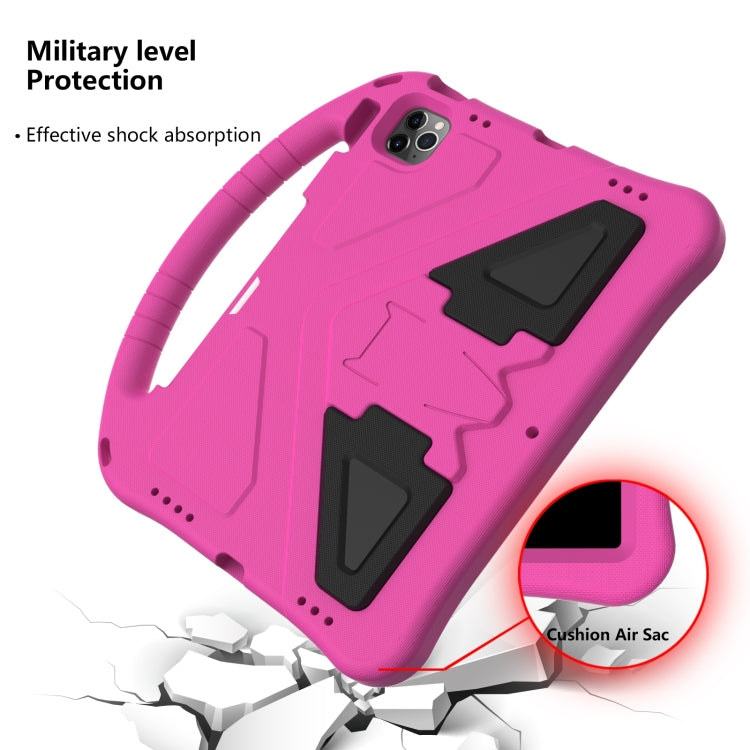 For iPad 2025 / 2022 EVA Anti Falling Tablet Protective Case with Holder(Rose Red) - iPad 2025 / 2022 Cases by buy2fix | Online Shopping UK | buy2fix