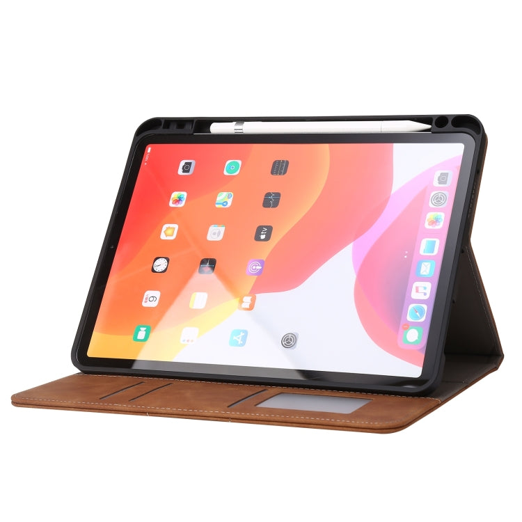 For iPad 2025 / 2022 Calf Texture Horizontal Flip Leather Tablet Case(Brown) - iPad 2025 / 2022 Cases by buy2fix | Online Shopping UK | buy2fix