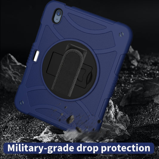 For iPad 10th 10.9 2022 Rotary Grab Silicone And PC Tablet Case(Navy Blue) - More iPad Cases by buy2fix | Online Shopping UK | buy2fix