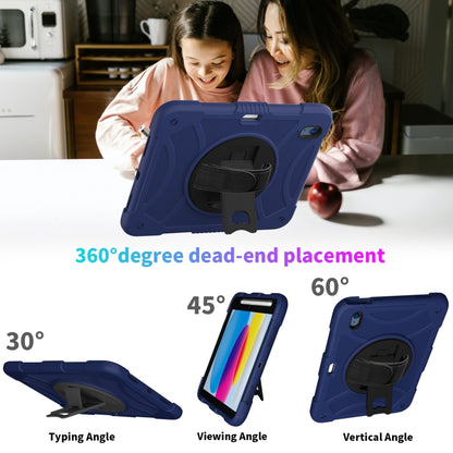 For iPad 10th 10.9 2022 Rotary Grab Silicone And PC Tablet Case(Navy Blue) - More iPad Cases by buy2fix | Online Shopping UK | buy2fix