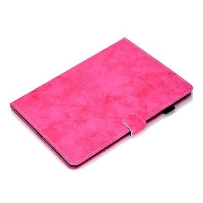 For iPad Pro 11 (2020) Sewing Thread Horizontal Solid Color Flat Leather Tablet Case with Sleep Function & Pen Cover & Anti Skid Strip & Card Slot & Holder(Rose Red) - iPad Pro 11 (2020) Cases by buy2fix | Online Shopping UK | buy2fix