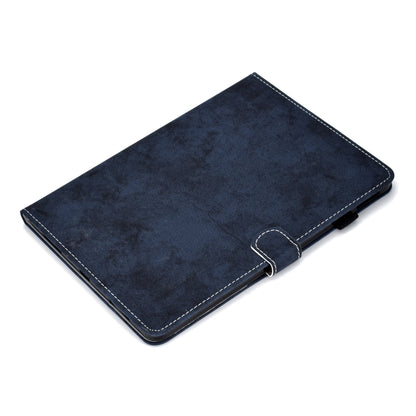 For iPad Pro 11 (2020) Sewing Thread Horizontal Solid Color Flat Leather Tablet Case with Sleep Function & Pen Cover & Anti Skid Strip & Card Slot & Holder(Navy) - iPad Pro 11 (2020) Cases by buy2fix | Online Shopping UK | buy2fix