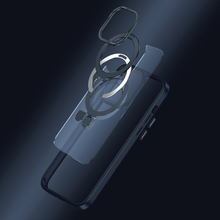 For iPhone 14 Pro Yadun Holder Magsefe Phone Case(Morning Fog Transparent) - iPhone 14 Pro Cases by buy2fix | Online Shopping UK | buy2fix