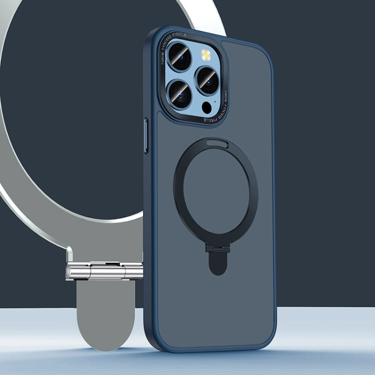 For iPhone 13 Pro Yadun Holder Magsefe Phone Case(Dark Blue) - iPhone 13 Pro Cases by buy2fix | Online Shopping UK | buy2fix