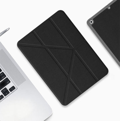 For iPad 2025 / 2022 Mutural Multi-fold Smart Leather Tablet Case(Black) - iPad 2025 / 2022 Cases by buy2fix | Online Shopping UK | buy2fix