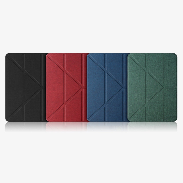 For iPad 2025 / 2022 Mutural Multi-fold Smart Leather Tablet Case(Red) - iPad 2025 / 2022 Cases by buy2fix | Online Shopping UK | buy2fix