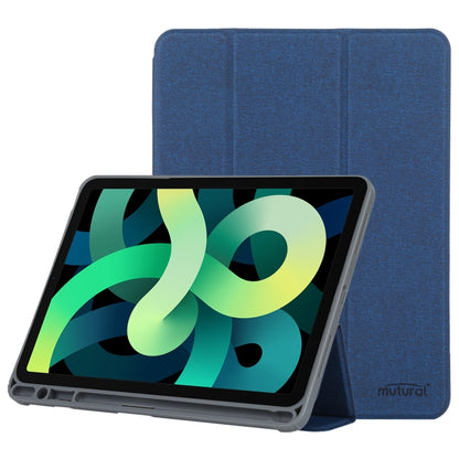 For iPad 2025 / 2022 Mutural YASHI Series Tablet Leather Smart Case(Blue) - iPad 2025 / 2022 Cases by buy2fix | Online Shopping UK | buy2fix