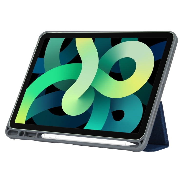 For iPad 2025 / 2022 Mutural YASHI Series Tablet Leather Smart Case(Blue) - iPad 2025 / 2022 Cases by buy2fix | Online Shopping UK | buy2fix