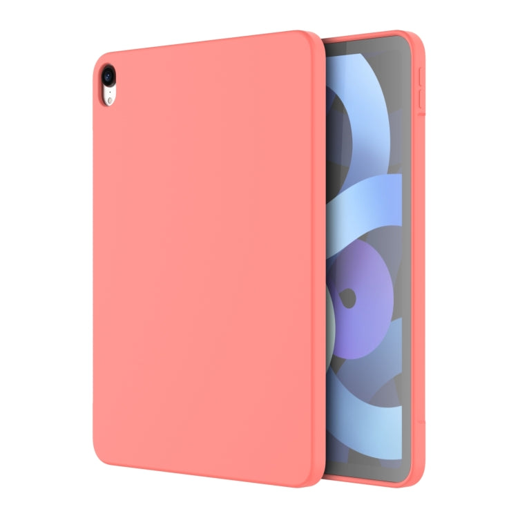For iPad 2025 / 2022 Mutural Silicone Microfiber Tablet Case(Pink Orange) - iPad 2025 / 2022 Cases by buy2fix | Online Shopping UK | buy2fix