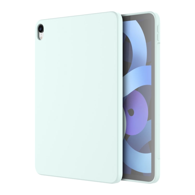 For iPad 2025 / 2022 Mutural Silicone Microfiber Tablet Case(Sky Blue) - iPad 2025 / 2022 Cases by buy2fix | Online Shopping UK | buy2fix