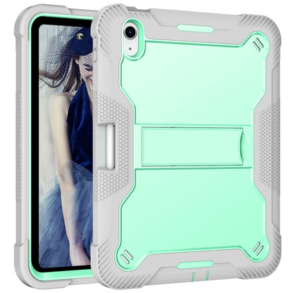 For iPad 2025 / 2022 Silicone + PC Shockproof Tablet Case(Mint Green+Grey) - iPad 2025 / 2022 Cases by buy2fix | Online Shopping UK | buy2fix