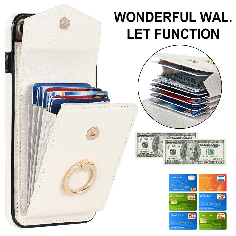 For iPhone 8 Plus / 7 Plus Anti-theft RFID Card Slot Phone Case(Beige) - More iPhone Cases by buy2fix | Online Shopping UK | buy2fix