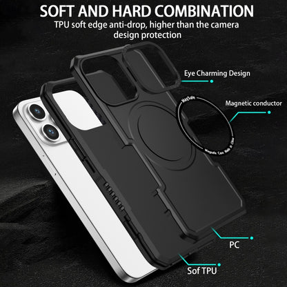 For iPhone 14 Plus MagSafe Shockproof Armor Phone Case(Black) - iPhone 14 Plus Cases by buy2fix | Online Shopping UK | buy2fix
