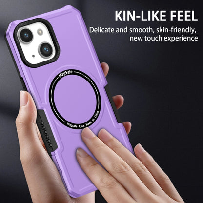 For iPhone 14 Plus MagSafe Shockproof Armor Phone Case(Purple) - iPhone 14 Plus Cases by buy2fix | Online Shopping UK | buy2fix