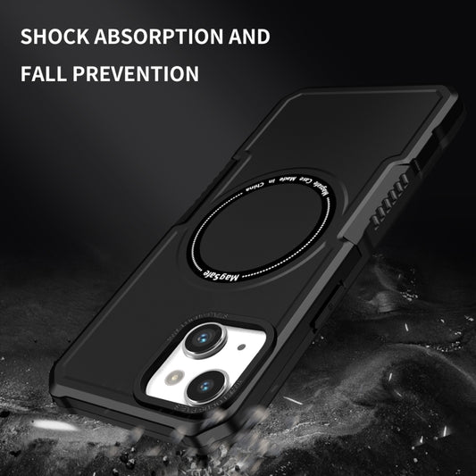 For iPhone 13 MagSafe Shockproof Armor Phone Case(Black) by buy2fix