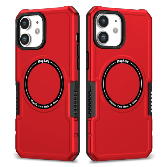 For iPhone 11 MagSafe Shockproof Armor Phone Case(Red) by buy2fix