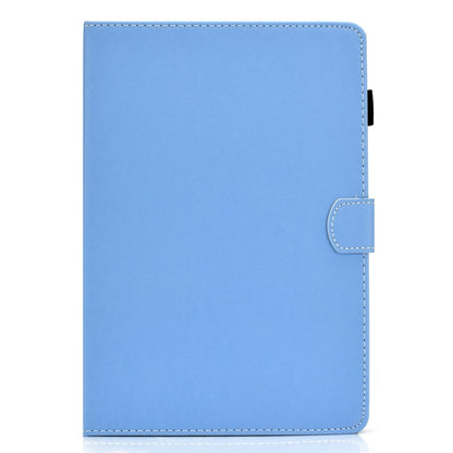 For iPad Pro 11 (2020) Sewing Thread Horizontal Solid Color Flat Leather Tablet Case with Sleep Function & Pen Cover & Anti Skid Strip & Card Slot & Holder(Light Star Blue) - iPad Pro 11 (2020) Cases by buy2fix | Online Shopping UK | buy2fix