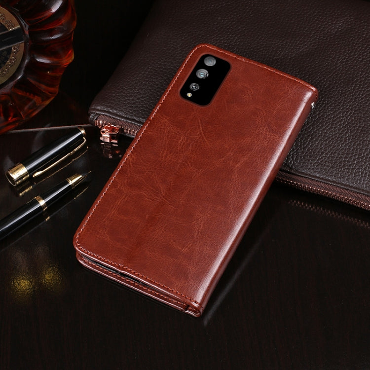 For Huawei Honor Play 4T Pro idewei Crazy Horse Texture Horizontal Flip Leather Case with Holder & Card Slots & Wallet(Red) - Honor Cases by idewei | Online Shopping UK | buy2fix