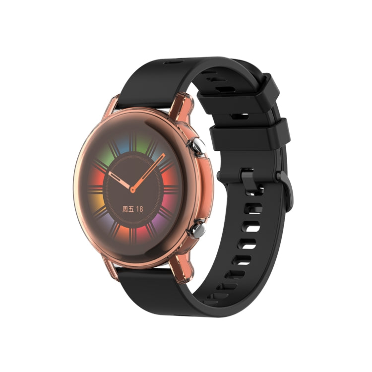 For Huawei Watch GT2 42mm Full Coverage Watch Protective Case with Screen(Transparent Pink) - Watch Cases by Huawei | Online Shopping UK | buy2fix