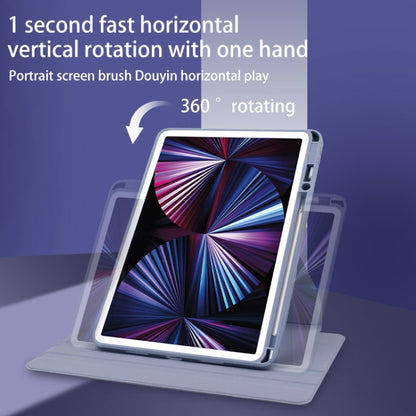 For Huawei MatePad Pro 11 2022 Acrylic 360 Degree Rotation Holder Tablet Leather Case(White Ice) - Huawei by buy2fix | Online Shopping UK | buy2fix