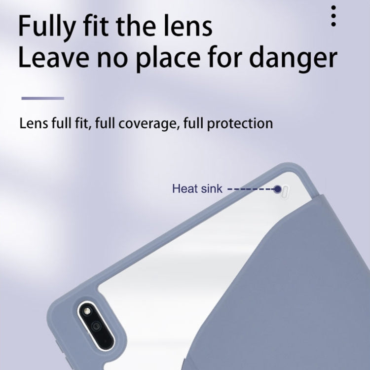 For Huawei MatePad Pro 11 2022 Acrylic 360 Degree Rotation Holder Tablet Leather Case(White Ice) - Huawei by buy2fix | Online Shopping UK | buy2fix