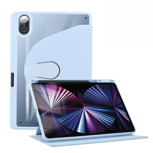 For Honor Tablet V7 Pro Acrylic 360 Degree Rotation Holder Tablet Leather Case(White Ice) - Honor by buy2fix | Online Shopping UK | buy2fix
