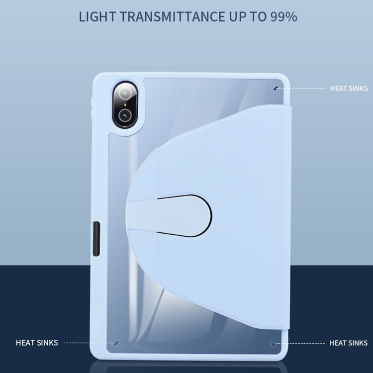 For Honor Tablet V7 Pro Acrylic 360 Degree Rotation Holder Tablet Leather Case(Emerald Green) - Honor by buy2fix | Online Shopping UK | buy2fix