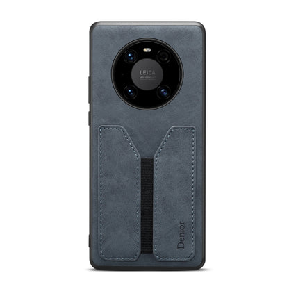 For Huawei Mate 50 Denior DV Elastic Card PU Back Cover Phone Case(Grey) - Huawei Cases by Denior | Online Shopping UK | buy2fix