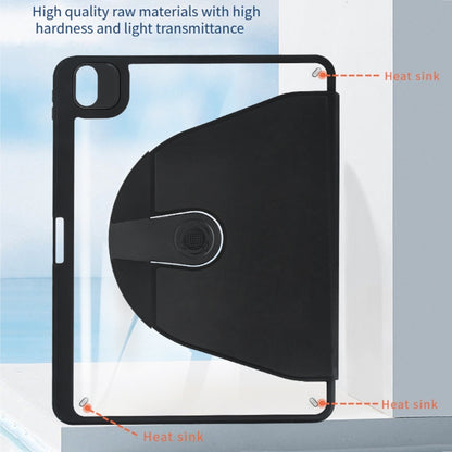 For iPad 2025 / 2022 Acrylic 360 Degree Rotation Holder Tablet Leather Case(Purple) - iPad 2025 / 2022 Cases by buy2fix | Online Shopping UK | buy2fix