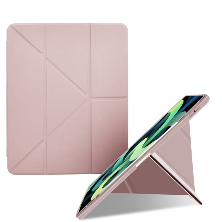 Acrylic 2 in 1 Y-fold Smart Leather Tablet Case For iPad Pro 12.9 2022 / 2021 / 2020 / 2018(Pink) - iPad Pro 12.9 (2022/2021) Cases by buy2fix | Online Shopping UK | buy2fix