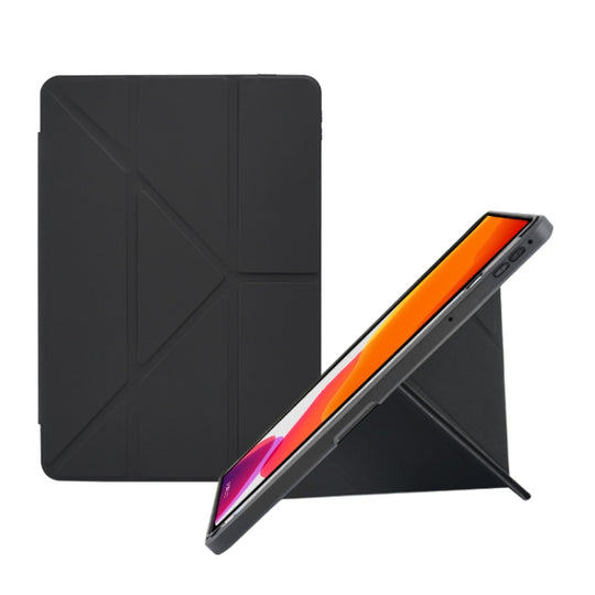 For Samsung Galaxy Tab A7 Lite 8.7 T220 Acrylic 2 in 1 Y-fold Smart Leather Tablet Case(Black)