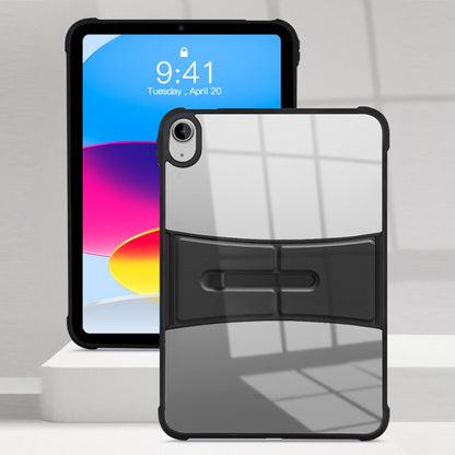 For iPad 2025 / 2022 Acrylic TPU Transparent Tablet Protective Case with Holder(Navy Blue) - iPad 2025 / 2022 Cases by buy2fix | Online Shopping UK | buy2fix