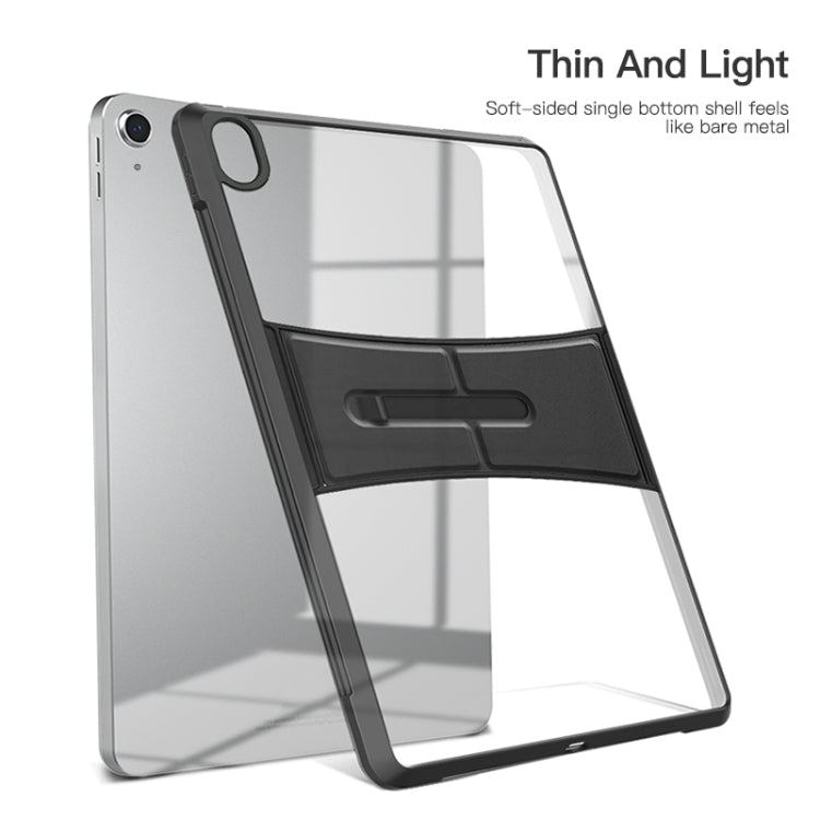 For iPad 2025 / 2022 Acrylic TPU Transparent Tablet Protective Case with Holder(Navy Blue) - iPad 2025 / 2022 Cases by buy2fix | Online Shopping UK | buy2fix