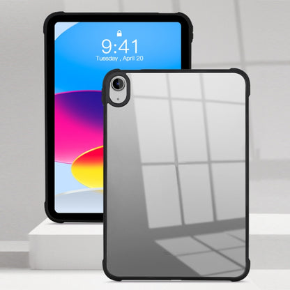 For iPad 2025 / 2022 Acrylic TPU Transparent Tablet Protective Case(Black) - iPad 2025 / 2022 Cases by buy2fix | Online Shopping UK | buy2fix
