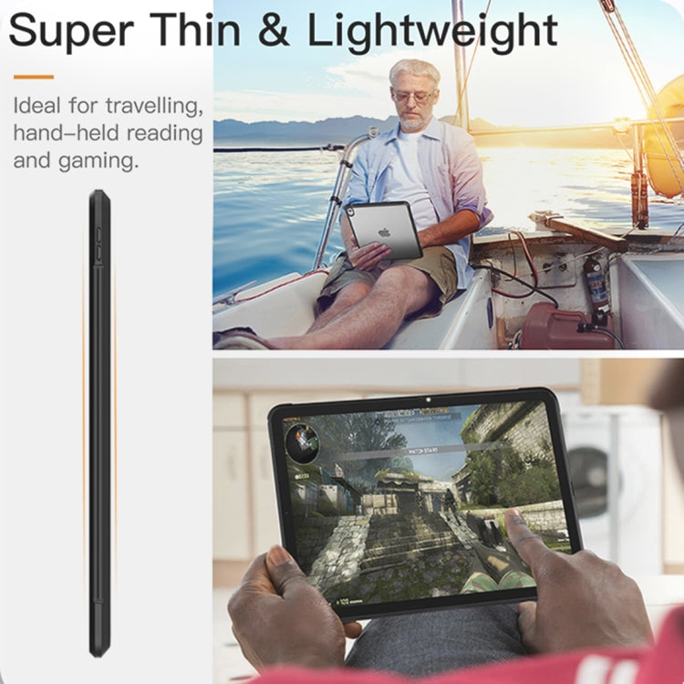 For iPad 2025 / 2022 Acrylic TPU Transparent Tablet Protective Case(Black) - iPad 2025 / 2022 Cases by buy2fix | Online Shopping UK | buy2fix