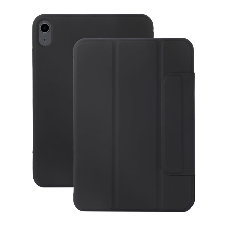 For iPad 2025 / 2022 3-fold Magnetic Buckle Leather Smart Tablet Case(Black) - iPad 2025 / 2022 Cases by buy2fix | Online Shopping UK | buy2fix