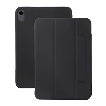 For iPad 2025 / 2022 3-fold Magnetic Buckle Leather Smart Tablet Case(Black) - iPad 2025 / 2022 Cases by buy2fix | Online Shopping UK | buy2fix